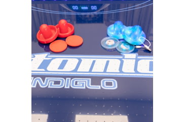 Image of Atomic 90in Indiglo LED Air Hockey Table, Black, G04801W