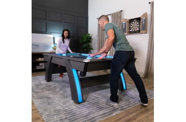 Image of Atomic 90in Indiglo LED Air Hockey Table, Black, G04801W