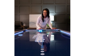 Image of Atomic 90in Indiglo LED Air Hockey Table, Black, G04801W