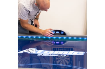 Image of Atomic 90in Indiglo LED Air Hockey Table, Black, G04801W