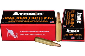 Image of Atomic Ammunition Atomic Ammo .223 Rem. 112gr. Roundnose Softpoint 20-pack