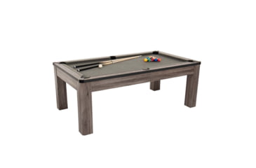 Image of Atomic Hampton 3-In-1 Combo Game Table Billiards, Ping Pong, Dining, Grey wood grain, G05302W