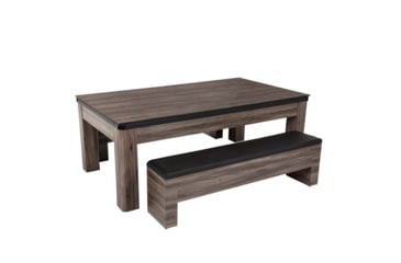 Image of Atomic Hampton 3-In-1 Combo Game Table Billiards, Ping Pong, Dining, Grey wood grain, G05302W