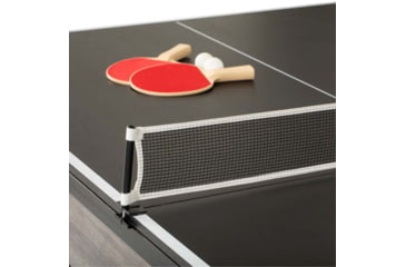 Image of Atomic Hampton 3-In-1 Combo Game Table Billiards, Ping Pong, Dining, Grey wood grain, G05302W