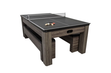 Image of Atomic NorthPort 3-in-1 Dining/Air Hockey/TT Table, Woodgrain, G05305W