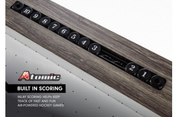 Image of Atomic NorthPort 3-in-1 Dining/Air Hockey/TT Table, Woodgrain, G05305W