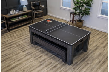 Image of Atomic NorthPort 3-in-1 Dining/Air Hockey/TT Table, Woodgrain, G05305W