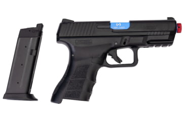 Image of The Laser Ammo ATP uses a green gas charged magazine. 