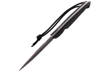 Image of Attleboro Knives The Attleboro Fixed Blade Knife, 9.75in Overall, 4.5in, S35VN, Stonewash Plain Drop Point Blade, Black Canvas Micarta Handle, Boltaron Sheath, AK-10124
