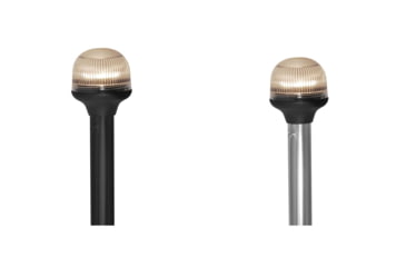 Image of Attwood Marine All-Around Fold-Down Incandescent Anti-Glare Lens Light, Black, Silver