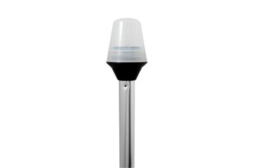 Image of Attwood Marine Frosted Globe All-Around Pole 12V Light w/2-Pin Locking Collar Pole, 36in, 5110-36-7
