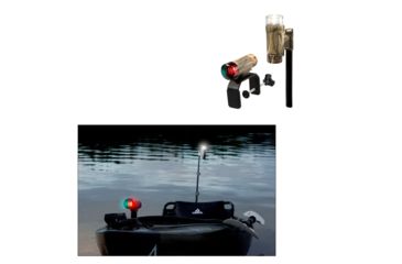 Image of Attwood Marine PaddleSport Portable Navigation Light Kit, C-Clamp, Screw Down Or Adhesive Pad/ RealTree, Max 4, Camo, 14195-7