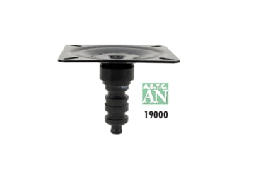 Image of Attwood Marine Snap-Lock 1.77 Seat Mount E-Coat Steel, 3 deg Tilt, Black, 19000