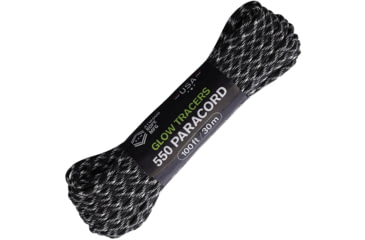 Image of Atwood 550 Paracord Black/Glow, RG1338H