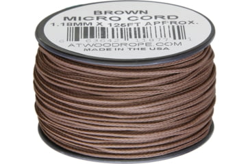 Image of Atwood Micro Cord 125ft, 1.18mm Diameter, Nylon Construction, Brown, MS07 - BROWN