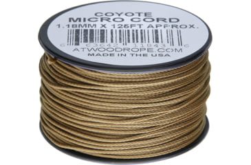 Image of Atwood Micro Cord 125ft, 1.18mm Diameter, Nylon Construction, Coyote, MS24 - COYOTE
