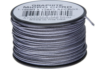 Image of Atwood Micro Cord 125ft, 1.18mm Diameter, Nylon Construction, Graphite, MS23 - GRAPHITE