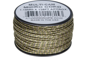 Image of Atwood Micro Cord 125ft, 1.18mm Diameter, Nylon Construction, Multi-Cam, MC19 - MULTI - CAM