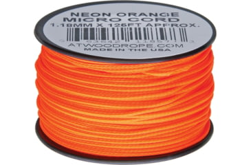Image of Atwood Micro Cord 125ft, 1.18mm Diameter, Nylon Construction, Neon Orange, MS17 - NEON ORANGE