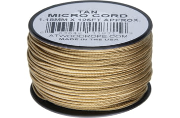Image of Atwood Micro Cord 125ft, 1.18mm Diameter, Nylon Construction, Tan, MS10 - TAN