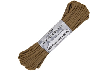 Image of Atwood Parachute Cord, 100ft, 550 Cord, 7 Strand Core, Coyote, S24 - COYOTE