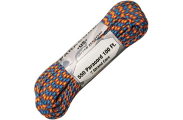 Image of Atwood Parachute Cord, 100ft, 550 Cord, 7 Strand Core, Fire &amp; Ice, P69 - FIRE &amp; ICE