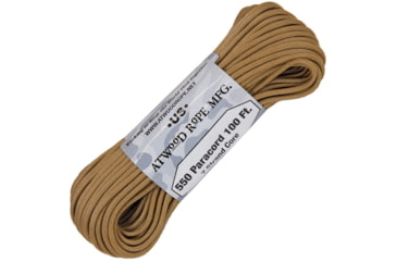 Image of Atwood Parachute Cord, 100ft, 550 Cord, 7 Strand Core, Tan, S10 - TAN