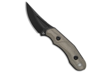 Image of Audacious Concept Fanglet Fixed Blade Knife, 2.44in, CPM MagnaCut, Trailing Point Blade, Micarta, Green Handle, Green/Gray, 6.26 inch, BHQ-219228