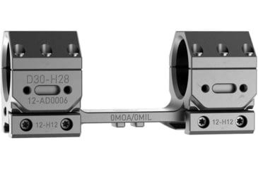 Image of Audere Scope Mount Adversus, 30mm Tube, High, 0MOA, Black, AD0008