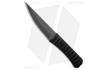 Image of AuxMFG KTK XL Fixed Blade Knife, 5.10in, AEB-L Steel, Cord, Black Handle, Black/Black Gray, 9.50 inch, BHQ-215940