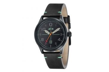 Image of AVI-8 Flyboy Watch  Japanese Quartz 3 Hands with Date, Black/Black, AV-4028-0B