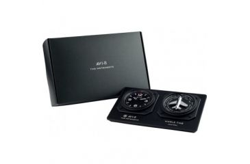 Image of AVI-8 GMT Clock, Black, AV-Clock-01
