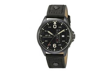 Image of AVI-8 Hawker Harrier II Watch Quartz Japan 3 Hands with Day and Date, Black/Black, AV-4003-07