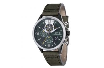 Image of AVI-8 Hawker Harrier II Watch Quartz Japan Chronograph with Date, Green/Dark Army Green AV-4051-02