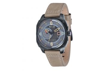 Image of AVI-8 Hawker Hunter Watch Automatic Japan 3 Hands with Date and 24 Hours, Grey/Stone AV-4043-03
