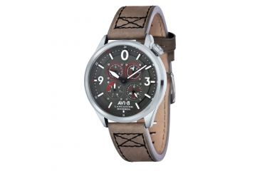 Image of AVI-8 Lancaster Bomber Watch Japan Quartz Multi-Eye with 24 Hours and Day Date, Grey/Grey AV-4050-03