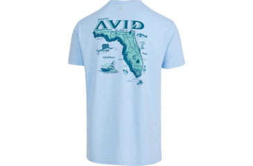 Image of AVID Sportswear Florida Locals T-Shirt - Mens, Heather Sky, Large, MT12416HSKLG