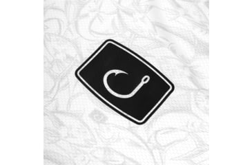 Image of AVID Sportswear Trophy Fish Avidry Airmesh Hoodie - Mens, White, Extra Large, MK32422WHTXL