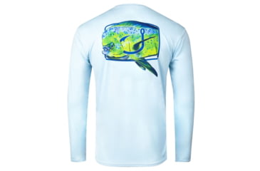 Image of AVID Sportswear Mahi Hook Avidry Long Sleeve Shirt - Mens, Ice Blue, Large, MK12420IBLLG