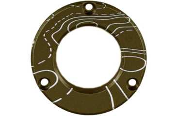 Image of Axcel Driver Hubcap Tactical BH Green w/Engraving Topographical Map Pattern, 1502890