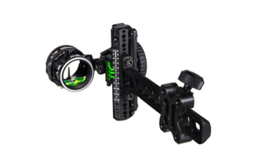 Image of Axcel Driver Plus Slider Bow Sight w/AVX-31 Scope Stealth BH, Triple Threat .019, Green/Red/Green, 1503626