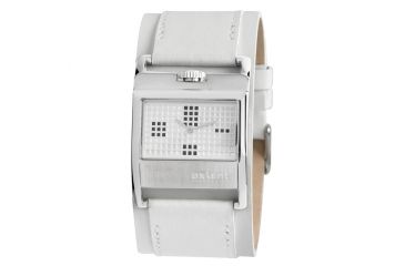 Image of Axcent Pixy Watch, White Strap, Silver Face, Silver Hands X13042-161