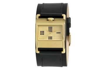 Image of Axcent Pixy Watch, Black Strap, Gold Face, Gold Hands X13048-767