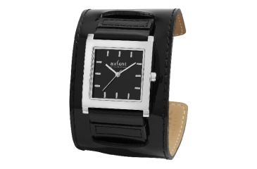 Image of Axcent Broabdand Watch, Black Strap, Black Face, Silver Hands X17741-237