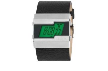 Image of Axcent Tilt Watch, Black Strap, Green Face, Black Digits X18021-407