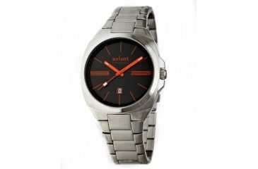 Image of Axcent Impact Watch, Silver Bracelet, Black Face, Orange Hands X20843-232