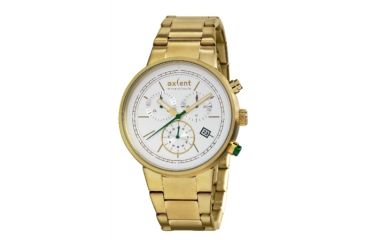 Image of Axcent Strive Watch, Gold Bracelet, White Face, Gold Hands X21977-132
