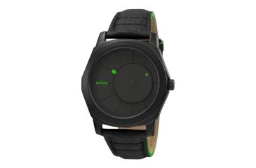 Image of Axcent Turbine Watch, Black Strap, Black Face, Green Hands X25001-437