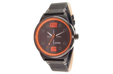 Image of Axcent Splash Watch, Black Strap, Brown Face, Orange Numerals X26001-267