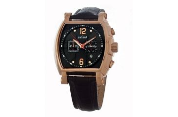 Image of Axcent Haparanda Watch, Black Strap, Black Face, Rose Gold Hands X31007-266